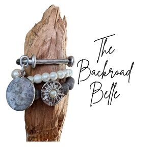 Sunny Side Up Matte Silver Bracelet Set